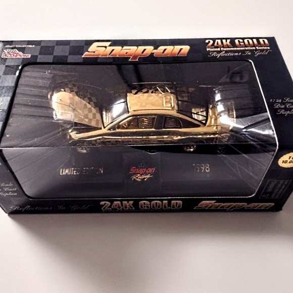 Snap-on 1998 1:24 Die Cast 24K Gold-Plated #98 Monte, Ltd Edn 368 of 10,000 NEW! - Picture 3 of 15